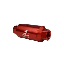 Load image into Gallery viewer, Aeromotive AER12335 Aeromotive In-Line Filter - AN-10 size - 40 Micron SS Element - Red Anodize Finish