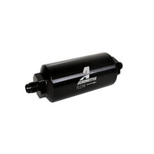 Load image into Gallery viewer, Aeromotive AER12345 Aeromotive In-Line Filter - (AN-6 Male) 10 Micron Microglass Element Bright Dip Black Finish