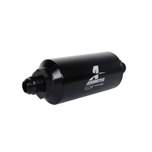 Load image into Gallery viewer, Aeromotive AER12377 Aeromotive In-Line Filter - (AN -8 Male) 10 Micron Fabric Element Bright Dip Black Finish