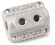 Load image into Gallery viewer, Edelbrock Fuel Block Dual Carburetor As Cast Carburetors Edelbrock