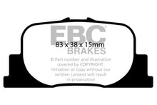Load image into Gallery viewer, EBC 00-01 Lexus ES300 3.0 Greenstuff Rear Brake Pads Brake Pads - Performance EBC