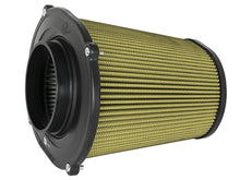 Load image into Gallery viewer, aFe Quantum Pro-Guard 7 Air Filter Inverted Top - 5in Flange x 8in Height - Oiled PG7 Cold Air Intakes aFe