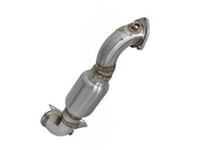 Load image into Gallery viewer, aFe AFE48-36318-1HC aFe 09-13 MINI Cooper S (R56) L4 1.6L (t) Twisted Steel Down Pipe 2-1/2in 304 Stainless Steel w/ Cat