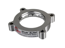 Load image into Gallery viewer, aFe AFE46-33016 aFe 11-14 Ford Mustang/ 11-14 Ford F-150 V6 3.7L Silver Bullet Throttle Body Spacer - Silver