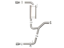 Load image into Gallery viewer, aFe AFE49-36349-P aFe 15-21 BMW X1 F48 L4 2.0L (t) MACH Force-Xp 3 to 2-1/2 IN SS Axle-Back Exhaust w/Polished Tip