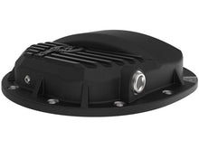 Load image into Gallery viewer, aFe AFE46-71120B aFe Power Pro Series AAM 9.5/9.76 Rear Diff Cover Black w/Mach Fins 14-19 GM Silverado/Sierra 1500