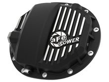 Load image into Gallery viewer, aFe AFE46-71120B aFe Power Pro Series AAM 9.5/9.76 Rear Diff Cover Black w/Mach Fins 14-19 GM Silverado/Sierra 1500