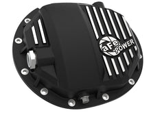 Load image into Gallery viewer, aFe AFE46-71120B aFe Power Pro Series AAM 9.5/9.76 Rear Diff Cover Black w/Mach Fins 14-19 GM Silverado/Sierra 1500