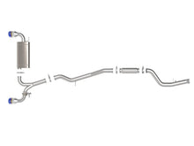 Load image into Gallery viewer, aFe AFE49-36050-L aFe POWER Takeda 2021 Toyota Supra 2.0L (t) 2.5in-3in 304 SS CB Exhaust w/ Blue Tips