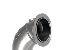 Load image into Gallery viewer, aFe AFE48-36411-1YC aFe Power Twisted Steel Down Pipe 3in 304 Stainless Steel w/ Cat 15-18 VW Golf R MKVII L4-2.0L (t)