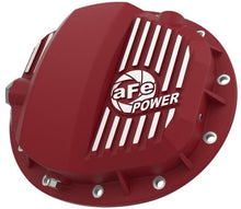 Load image into Gallery viewer, aFe AFE46-71140R aFe Pro Series GMCH 9.5 Rear Diff Cover Red w/ Machined Fins 19-20 GM Silverado/Sierra 1500