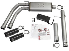 Load image into Gallery viewer, aFe AFE49-44062-B aFe Rebel Series CB 3in Middle Side Exit SS Exht w/ Black Tips 09-16 Chevy Silverado/GMC Sierra 1500