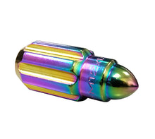 Load image into Gallery viewer, NRG 500 Series M12 X 1.5 Bullet Shape Steel Lug Nut Set - 21 Pc w/Lock Key - Neochrome Lug Nuts NRG