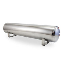 Load image into Gallery viewer, Air Lift ALF12955 Air Lift 4 Gal Alum Tank - (2) 1/4in (2) 3/8in End & 1/4in Drain - 30in L X 6in D - Polished