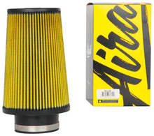 Load image into Gallery viewer, Airaid AIR704-420 Airaid Universal Air Filter - Cone 3-1/2in Flange x 6in Base x 4-5/8in Top x 9in Height - Synthaflow