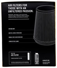 Load image into Gallery viewer, Airaid AIR725-484 Airaid Universal Air Filter - Cone 6in F x 10-1/4x7-1/4in B x 5-1/2x2-1/2in T x 6-1/2in H -Synthamax