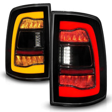 Load image into Gallery viewer, ANZO ANZ311472 ANZO 09-18 Dodge Ram 1500 Sequential LED Taillights Smoke Black w/Switchback Amber Signal