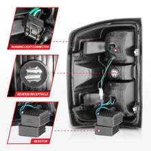 Load image into Gallery viewer, ANZO ANZ311425 ANZO 15-19 Chevy Silverado 2500HD/3500HD (Halgn Only) LED Tail Lights w/Black Light Bar & Clear Lens
