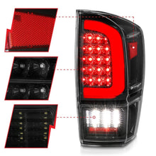Load image into Gallery viewer, ANZO ANZ311400 ANZO 16-21 Toyota Tacoma LED Tail Lights - w/ Light Bar Sequential Black Housing & Clear Lens