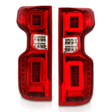 Load image into Gallery viewer, ANZO ANZ311419 Anzo 19-21 Chevy Silverado Work Truck Full LED Tailights Chrome Housing Red Lens G2(w/C Light Bars)