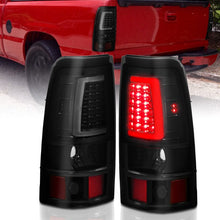 Load image into Gallery viewer, ANZO ANZ311331 ANZO 1999-2002 Chevy Silverado 1500 LED Taillights Plank Style Black w/Smoke Lens