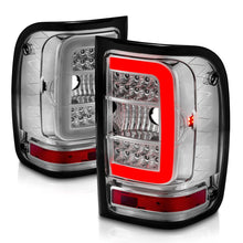 Load image into Gallery viewer, ANZO ANZ311392 ANZO 2001-2011 Ford Ranger LED Tail Lights w/ Light Bar Chrome Housing Clear Lens