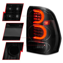 Load image into Gallery viewer, ANZO ANZ311372 ANZO 2002-2009 Chevrolet Trailblazer LED Tail Lights w/ Light Bar Black Housing Smoke Lens