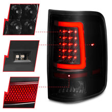 Load image into Gallery viewer, ANZO ANZ311343 ANZO 2004-2006 Ford F-150 LED Tail Lights w/ Light Bar Black Housing Smoke Lens