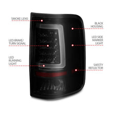 Load image into Gallery viewer, ANZO ANZ311343 ANZO 2004-2006 Ford F-150 LED Tail Lights w/ Light Bar Black Housing Smoke Lens