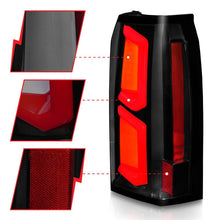 Load image into Gallery viewer, ANZO ANZ311375 ANZO 2015-2020 Chevrolet Tahoe LED Tail Lights w/ Light Bar Black Housing Somke Lens