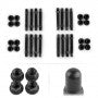 Load image into Gallery viewer, APEX 75MM M12 BMW 4 LUG BULLET NOSE STUD KIT - BLACK Wheels Apex Default Title