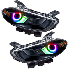 Load image into Gallery viewer, Oracle 13-14 Dodge Dart (HID Style) SMD HL - Black - ColorSHIFT w/o Controller SEE WARRANTY Headlights ORACLE Lighting