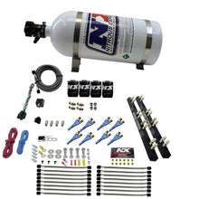 Load image into Gallery viewer, Nitrous Express 8 Cyl Soft Line Shark Rail Nitrous Kit w/10lb Bottle Nitrous Systems Nitrous Express