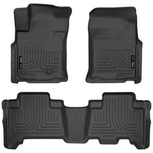 Load image into Gallery viewer, Husky Liners 10-12 Toyota 4Runner/Lexus GX460 WeatherBeater Combo Black Floor Liners Floor Mats - Rubber Husky Liners