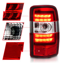 Load image into Gallery viewer, ANZO 2000-2006 Chevrolet Tahoe LED Tail Lights w/ Red Lens Chrome Housing Tail Lights ANZO