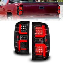 Load image into Gallery viewer, ANZO 15-19 Chevrolet Silverado 2500 HD/3500 HD LED Taillight w/ Sequential Black Housing/Clear Lens Tail Lights ANZO