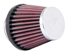 Load image into Gallery viewer, K&N Universal Chrome Filter-Round Tapered-1.688in Flange ID x 2in Top OD x 3in Base OD x 2.75in H Air Filters - Universal Fit K&N Engineering