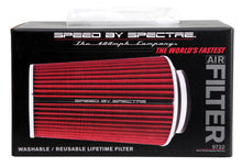 Load image into Gallery viewer, Spectre Adjustable Conical Air Filter 9-1/2in. Tall (Fits 3in. / 3-1/2in. / 4in. Tubes) - Red Air Filters - Universal Fit Spectre