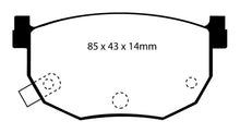 Load image into Gallery viewer, EBC 99-01 Hyundai Elantra 2.0 Yellowstuff Rear Brake Pads Brake Pads - Performance EBC