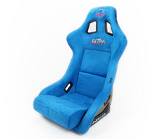 Load image into Gallery viewer, NRG FRP Bucket Seat ULTRA Edition - Large (Blue Alcantara/Gold Glitter Back) Race Seats NRG