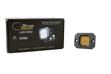 Load image into Gallery viewer, Diode Dynamics Stage Series C1 LED Pod Pro - Yellow Flood Flush ABL Each Light Accessories and Wiring Diode Dynamics