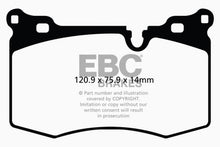 Load image into Gallery viewer, EBC 09-14 Mini Hardtop 1.6 Turbo J.C Works Greenstuff Front Brake Pads Brake Pads - Performance EBC
