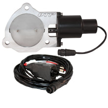 Load image into Gallery viewer, QTP 3.5in Bolt-On QTEC Electric Cutout Valve - Single Exhaust Cutouts QTP