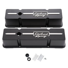 Load image into Gallery viewer, Edelbrock Valve Cover Racing Series Chevrolet 1959-1986 262-400 CI V8 Tall Black Valve Covers Edelbrock