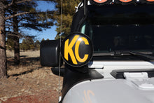 Load image into Gallery viewer, KC HiLiTES 6in. Round Soft Cover (Pair) - Black w/Yellow KC Logo Light Covers and Guards KC HiLiTES