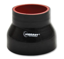 Load image into Gallery viewer, Vibrant 4 Ply Reducer Couper 3.5in ID x 3.75in ID x 3.0in Long - Black Silicone Couplers & Hoses Vibrant
