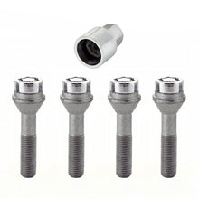 Load image into Gallery viewer, McGard Wheel Lock Bolt Set - 4pk. (Cone Seat) M12X1.5 / 17mm Hex / 49.2mm Shank Length - Chrome Wheel Bolts McGard