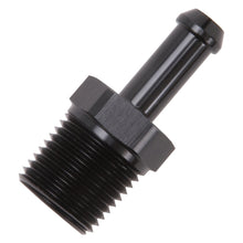 Load image into Gallery viewer, Edelbrock Hose Fittings Straight 1/2In NPT to 3/8In Barb Black Anodize Fittings Edelbrock
