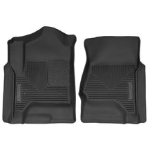 Load image into Gallery viewer, Husky Liners 14 Chevrolet Silverado 1500 / GMC Sierra 1500 X-Act Contour Black Front Floor Liners Floor Mats - Rubber Husky Liners