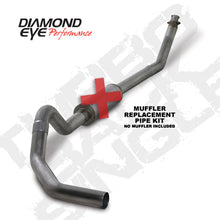 Load image into Gallery viewer, Diamond Eye KIT 4in TB MFLR RPLCMENT PIPE SGL SS: 98.5-02 DODGE CUMMINS 5.9L Turbo Back Diamond Eye Performance